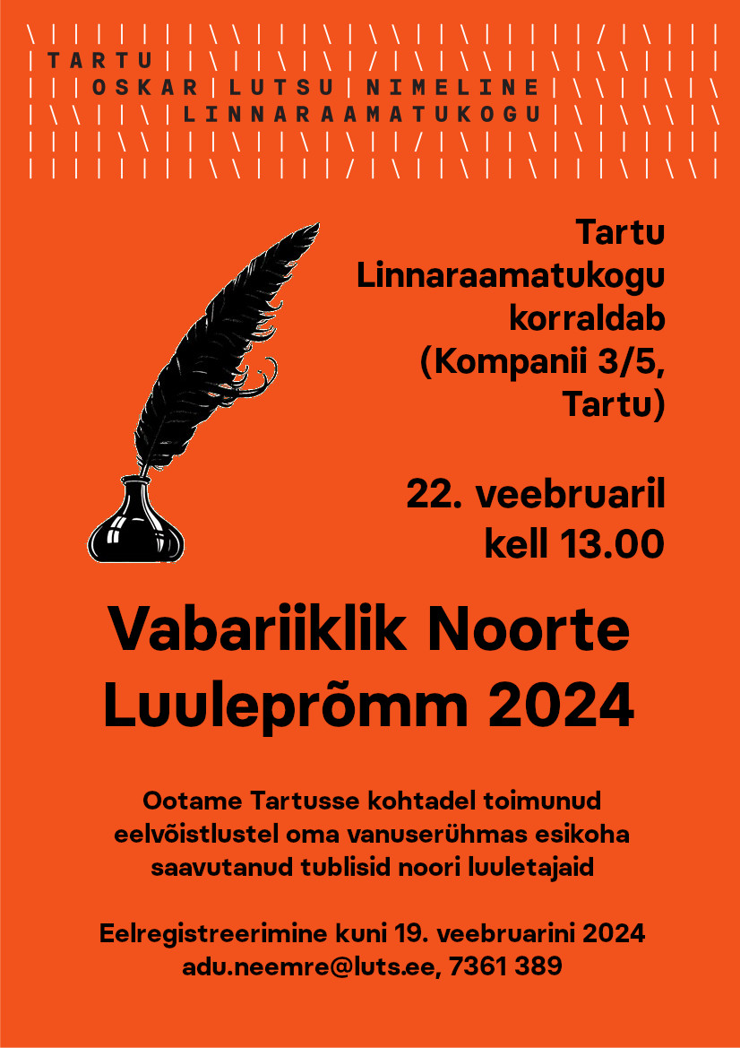 Vabariiklik Noorte Luuleprõmm 2024